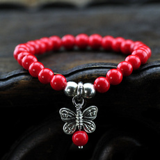 redcoralbracelet, butterfly, pendantbracelet, loverbracelet