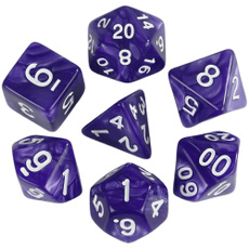 fundice, rpgdice, Dice, purple