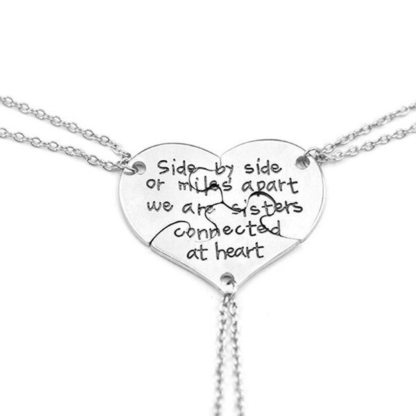 Sister best clearance friend necklaces