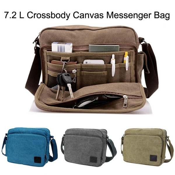 canvas courier bag