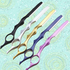 1*Thinning Scissors Barber Feathering Stylist Grooming Hairdressing Hair Salon Stainless Steel Professional Multiple Colors 