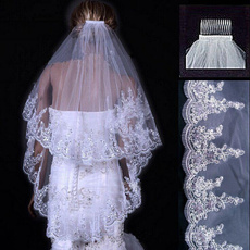 Ivory, Fashion, Lace, bridalveil