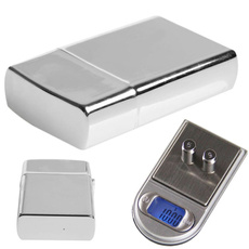 200g x 0.01g Lighter Style LCD Digital Jewelry Gram Balance Weight Pocket Scale 1x CR2032 Battery (not included)
