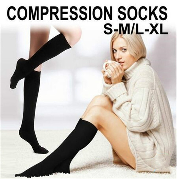 Compression Socks Flight Travel Diabetic Medical Support Stocking