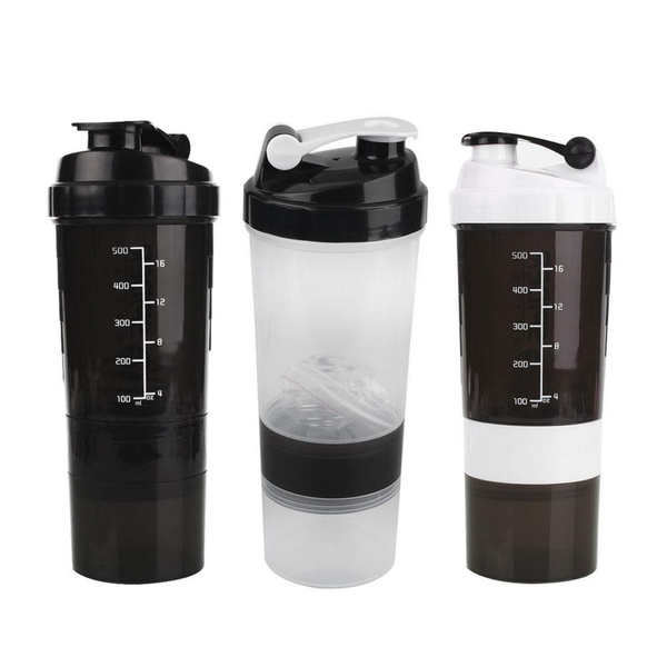 Gym Bottle Protein Shaker Blender Shake Supplement Cup Sport Water Bottle  500ml