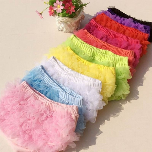 New Baby Infant Girls Ruffles PP Pants Bloomers Briefs Diaper Nappy Cover Shorts 