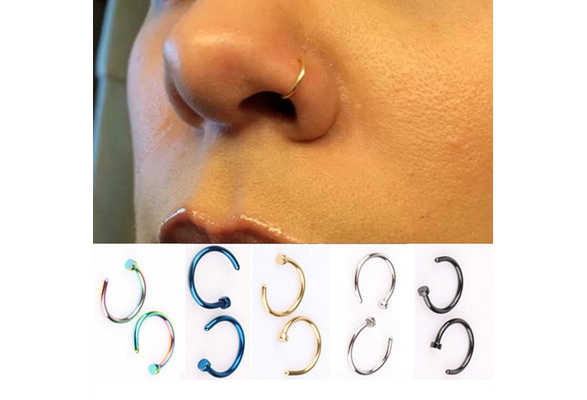 Tiny Fake Nose Ring No Piercing Needed 