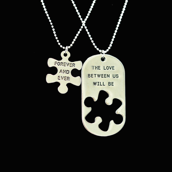 Letter Carving Pendant Necklace 
