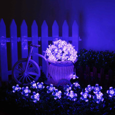 21Ft Solar Power Blossom String Lights Outdoor For Christmas Party Waterproof
