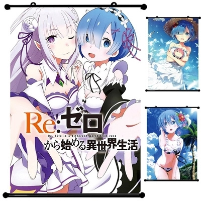 Details about   Re:ゼロから始める異世界生活 Ram & Rem Wall Art Decoration Scroll Poster Anime 90*60CM #018 