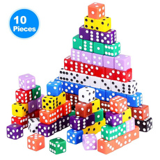 10Pcs/Set Square Corner New Arrival Set Resin Polyhedral Games  Multi Sides Dice Pop for Game Gaming 16mm 11 Colors for Choices