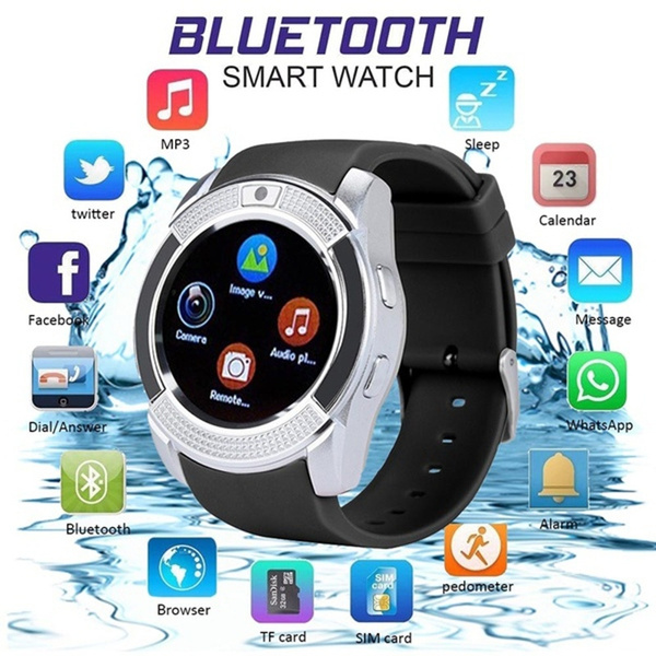 New v8 bluetooth smart 2025 watch