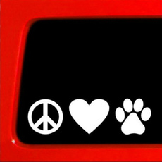 Car Sticker, Love, paw, Pets
