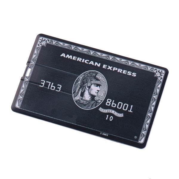 American Express Waterproof U Disk Flash Card Bank Credit Card Shape