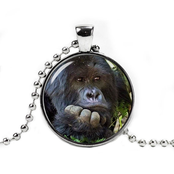 gorilla chain pendant