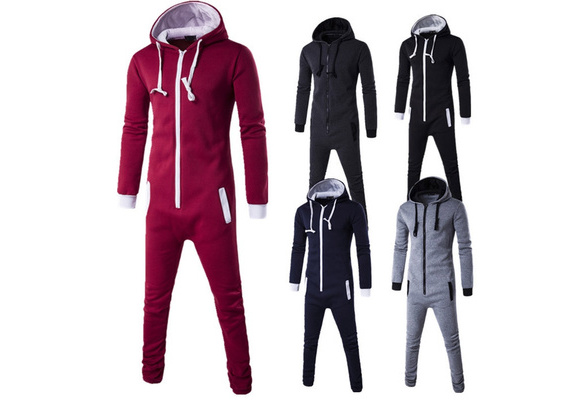 Fashion Hooded Jumpsuit Onesie 