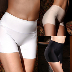 Summer Lady Seamless Ice Silk Safety Shorts Leggings Pants High Waisted Abdomen Boxer Briefs 