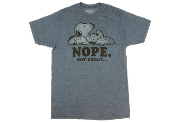 Peanuts Snoopy Nope Not Today Graphic T 