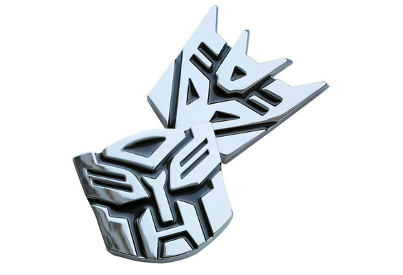 Transformers Car Decoration Sticker Logo Zinc Alloy 3D Autobot Decepticon  Emblem Badge Decal Truck Car Styling