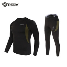 ESDY Mens Thermal Underwear Autumn-Winter Outside Suit Tight Army tacital T shirt