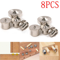 8pcs Home&Garden Dowel Pins Center Point Set Woodworking Craft Clamp Steel Tools 6/8/10/12mm