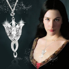 Vintage Fashion ARWEN'S EVENSTAR NECKLACE LORD OF THE RINGS Silver Pendant