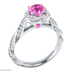 pink, Fashion Jewelry, Jewelry, 925 silver rings