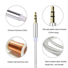 35mmauxiliarycable, Droid, 35mmheadphoneauxcord, Audio Cable