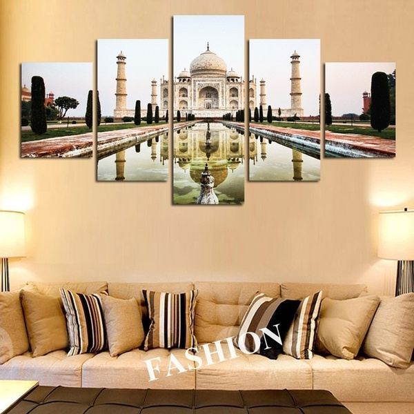 No Framed 5 Piece Canvas Paintings, Canvas Painting For Living Room India
