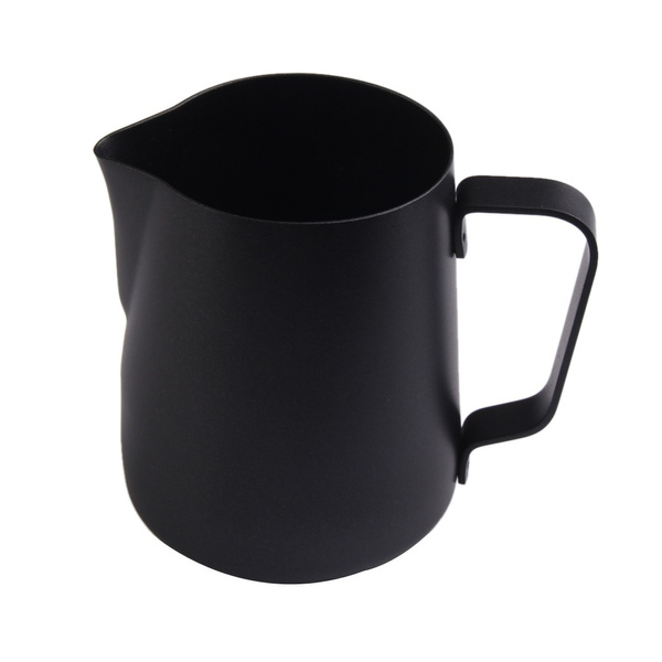 Barista Black Non-Stick Coffee Milk Frothing Jug/Pitcher 350ml