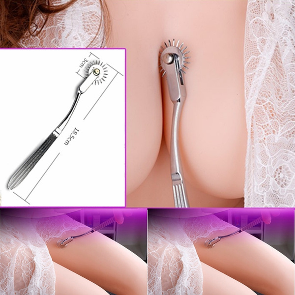 Adult Sex Toys Stainless Steel Metal Gear Sex Bondage Kit Set Massager For Breast Clitoral Stimulation Spike Roller Wheel