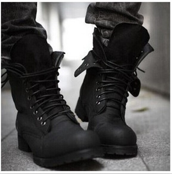 Retro military hot sale boots