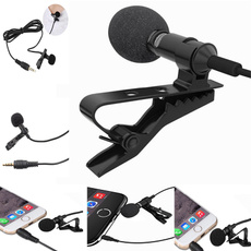  Mini Lavalier Mic Microphone Case for IPhone SmartPhone Recording PC Clip-on Lapel Support Microphone Answering Phone