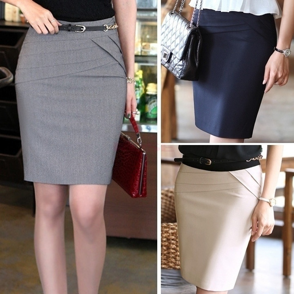 2017 New women's Career skirts Formal Office Ladies Clothing Slim Skirt ...