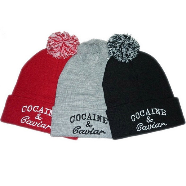 Cocaine & Caviar knit beanie COCAINE CAVIAR Beanie Hat Crooks Shirt Castles and Black  main image 4