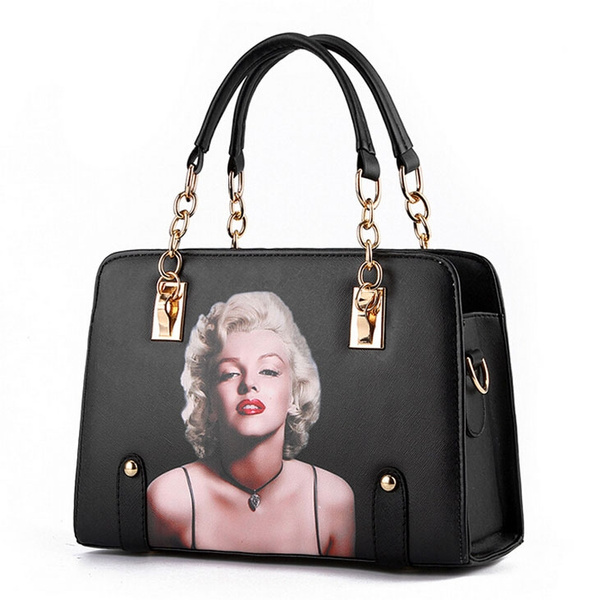 Marilyn Monroe Pattern Women Bags Lady Handbags Brand Design Cross