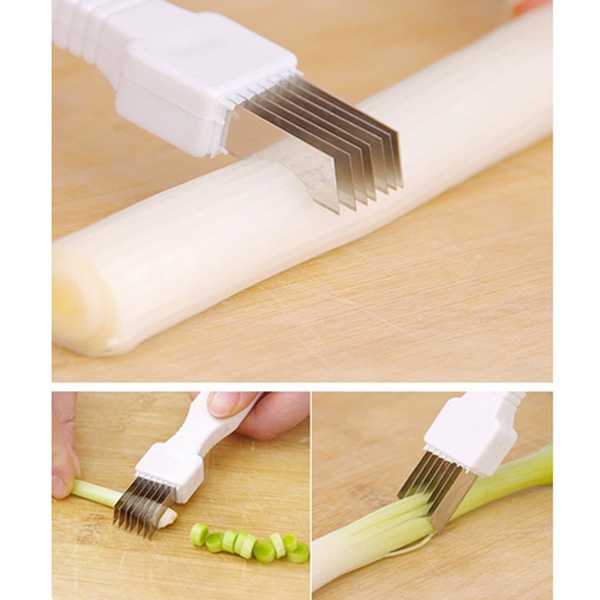Vegetable Shredder Cutter Green Onion Slicer Easy Handle Knife Tool