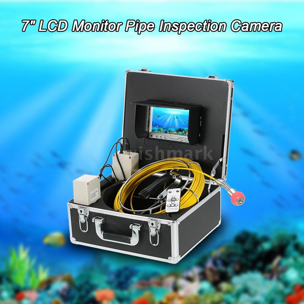 7"LCD 30M Sewer Waterproof Camera Pipe Pipeline Drain Inspection System 