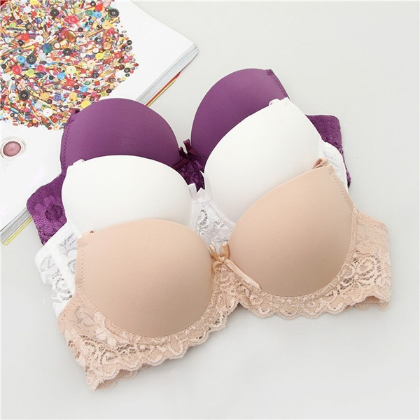 Women Sexy Lace Bra Push Up Bra Underwear Adjustable Support Bra Size 34A-36B