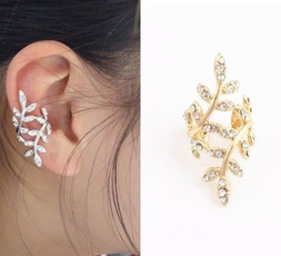 Fashion, earwrapearring, punk earring, gold