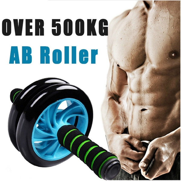 Muscle Double-wheeled Updated Abdominal Wheel Ab Roller Gym Fitness ...