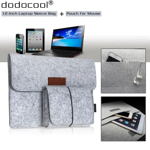 Dodocool 12 Inch Laptop Felt Sleeve Envelope Cover Ultrabook