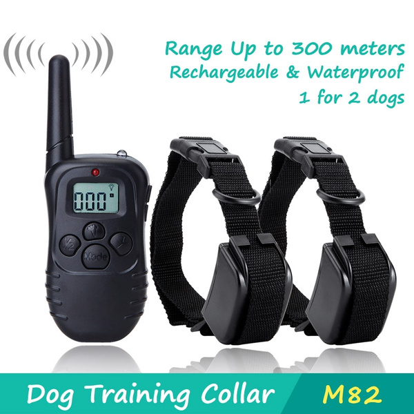 Remote Dog Training Shock Collar with LCD Screen for 2 dogs Trainer