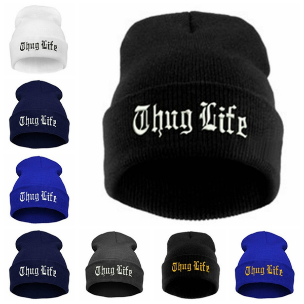 THUG LIFE Black Letter Hat Unisex Caps 