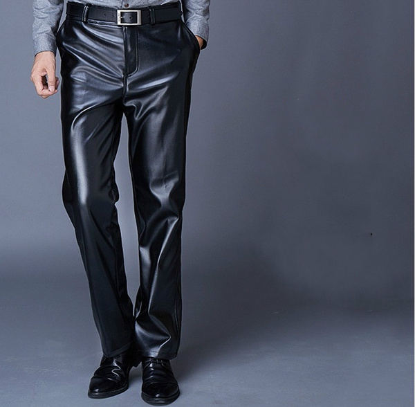 Baggy Leather Pants Are This Seasons Menswear Staple  Vogue