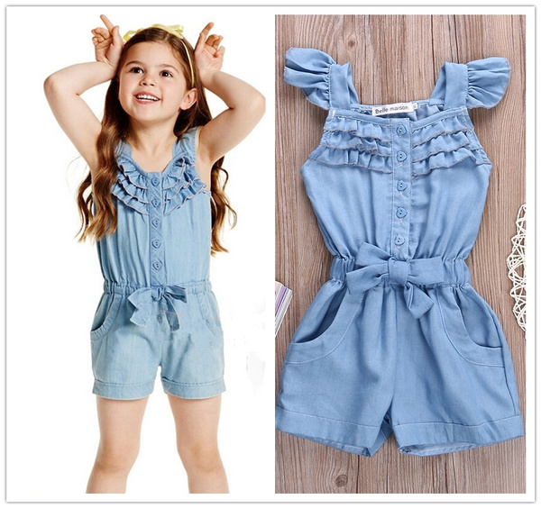 denim romper playsuit