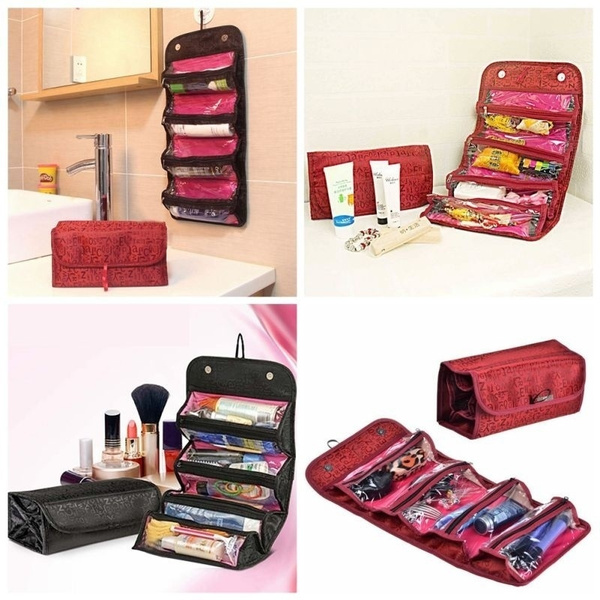 travel roll up makeup bag