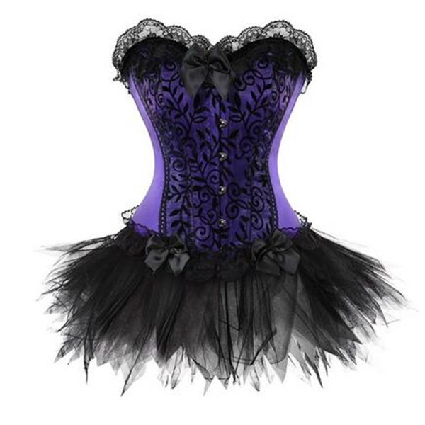 Plus Size Tutu Black Lace Dress