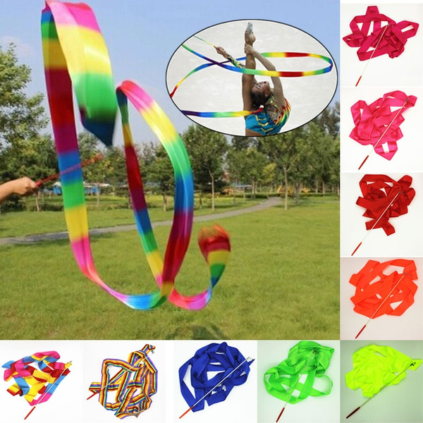 Newly Design 4m Dance Ribbon Gym Rhythmic Gymnastics Rod Art Ballet ...