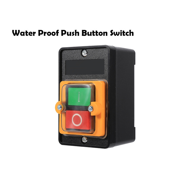 Push Button Weatherproof Switch 10A 380V ON/OFF Water Proof Push Button Switch Machine Tool Accessories 